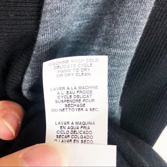 NWT Karen Kane Double Knit Open Face Cardigan | Black Gray | Size Small - Picture 8 of 12